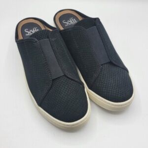 Sofft Women’s Beekon Leather Mule Sneakers | black | 8M